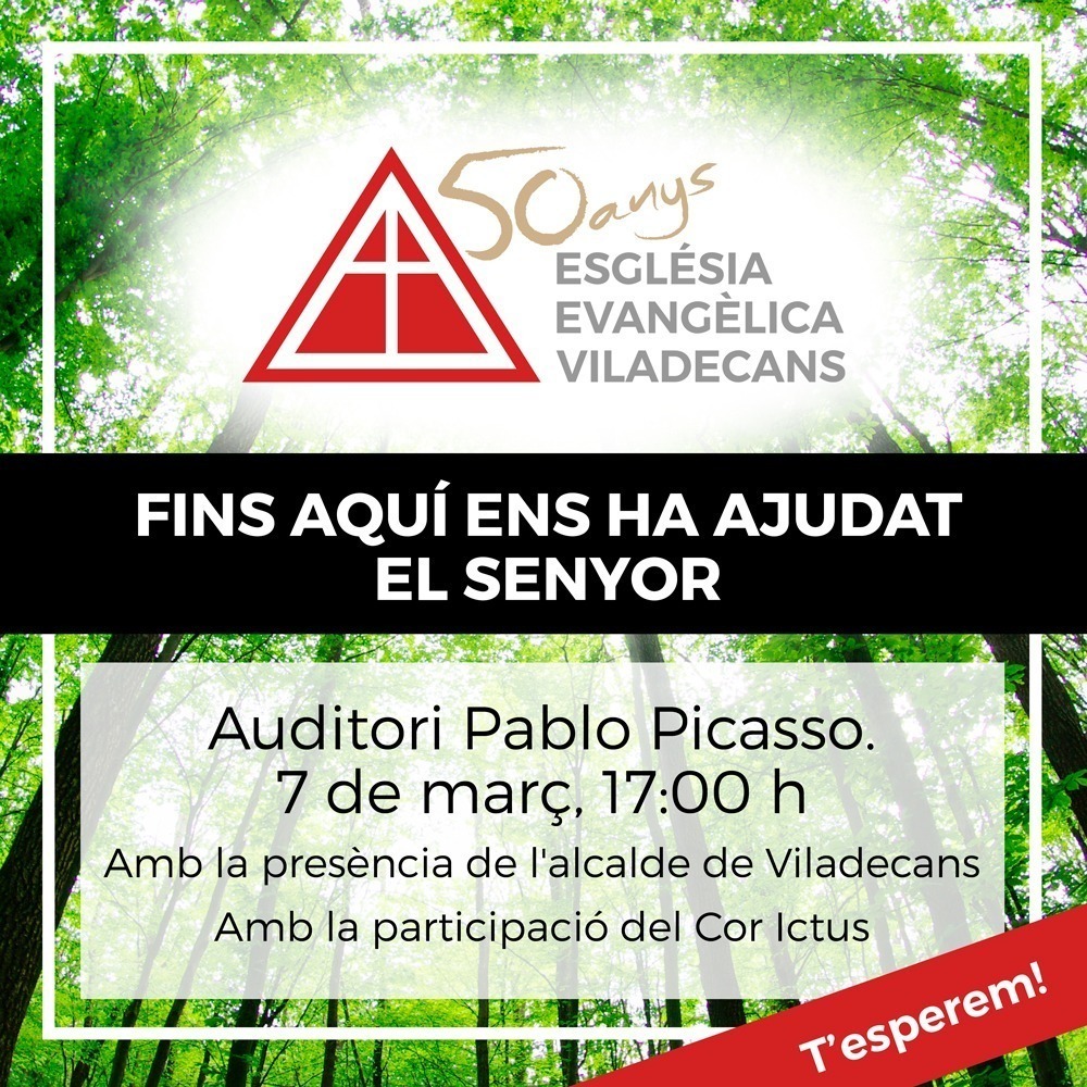 50 aniversario de la Iglesia Evangélica de Viladecans
